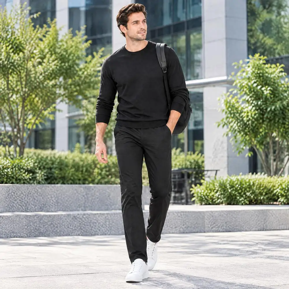 Mens Mens Straight Fit Dress Pants Breathable Autumn Winter Chinos Men's Slim Fit Twill Trousers Stretch Chinos Pants for Office - Aliexpress Deal