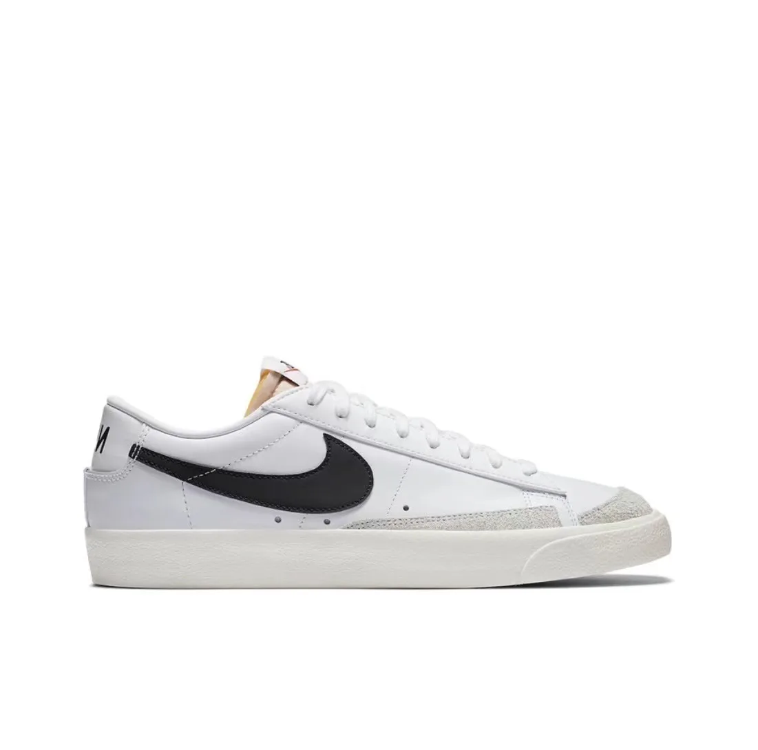 Nike Blazer Retro Low Top Board Shoes for Men and Women in Milk White Nike Shoes Fashion Casual Shoes Anti Slip Board Shoes