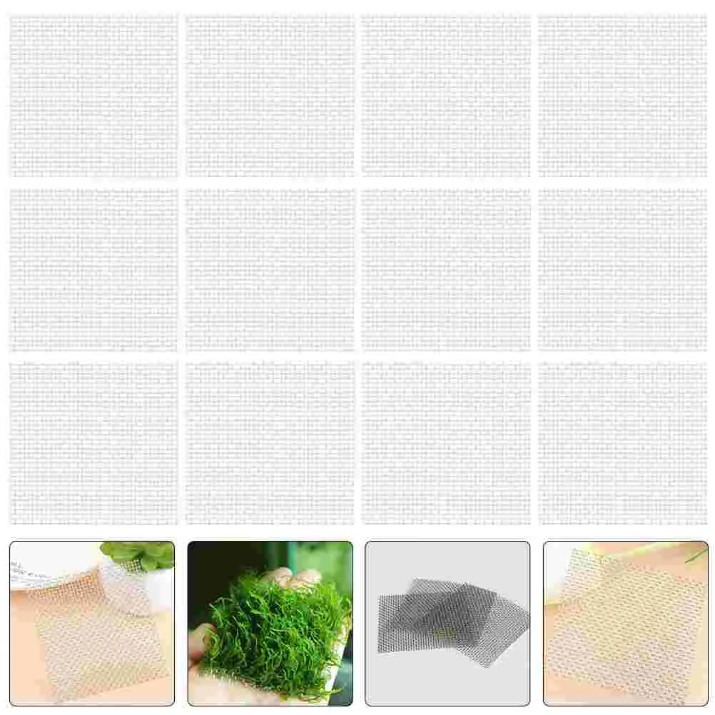 

12 Pcs Aquatic Moss Mesh Fish Tank Accessories Stainless Steel Net Silk Screen Wear-resistant Wire Aquarium Pad