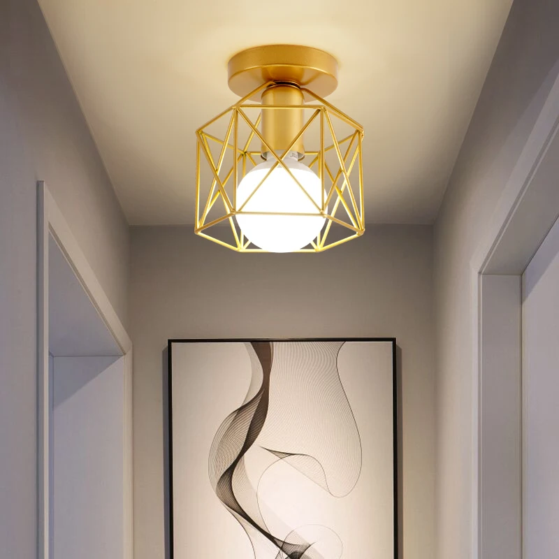 Nordic Minimalism Gold Shade home decoration ceiling lights Metal Household Accessories ceiling Lmap lamp