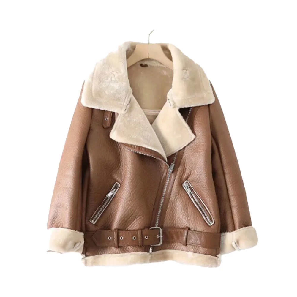 

DiYiG WOMAN 2025 Autumn New Fashio Belt Ornaments Multicolor One-piece Warm Jacket Chic Zipper Side Pocket Top Outerwear Mujer