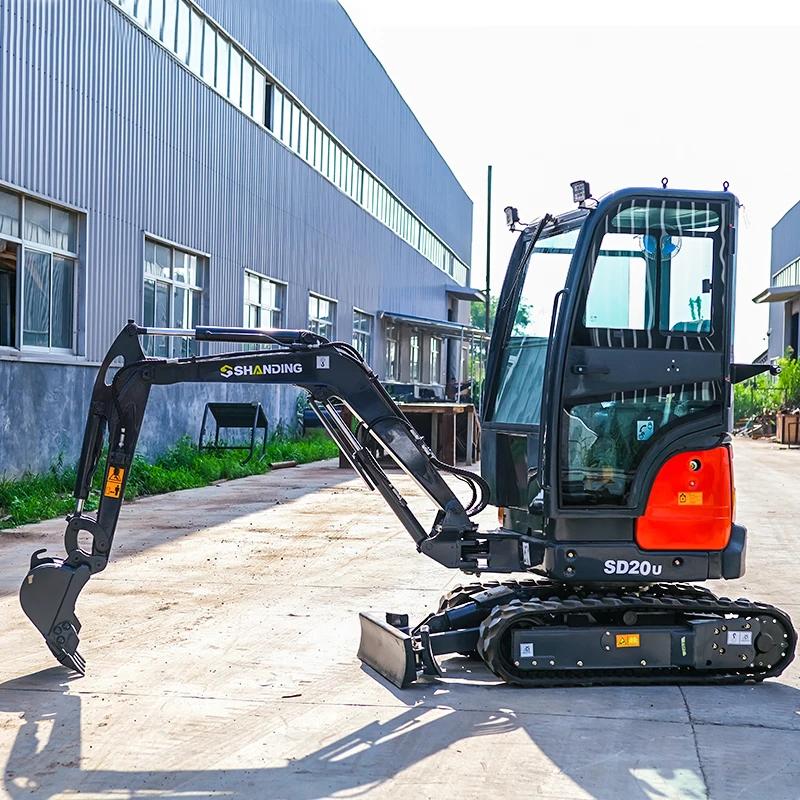 Mini Escavadeira Farm Kubota Motor, Venda Quente, Melhor Serviço, Importação da China, 1T, 1.8T, 2T, 2.5T, 3T