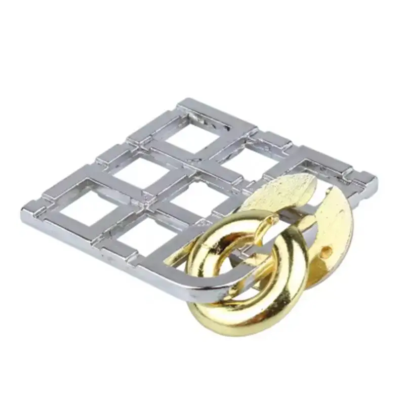 Disentanglement Puzzle in metallo fuso TianZI Lock Rompicapo per adulti Adolescenti Bambini Giocattoli di prova IQ Regali educativi