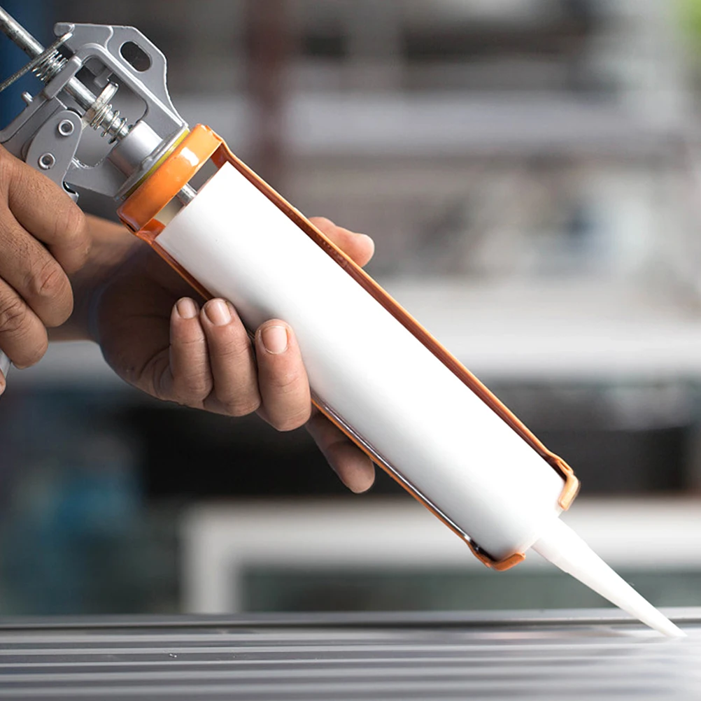 

Reusable Plastic Caulk Tubes 8pcs Empty Sealant Caulking Tube White Glass Glue Dispenser Tubes For Electric Caulk Gun