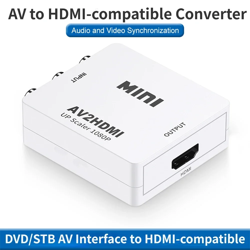

AL/NTSC , with USB Cable, HDMI-compatible RCA Adapter, RCA To HDMI-compatible Converter, 1080P Composite Audio Video Adapter