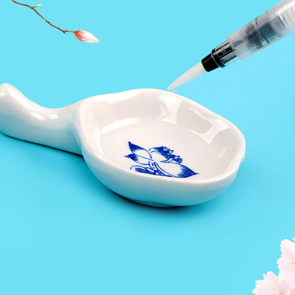 9 قطعة أقلام فرشاة الألوان المائية 120 مللي متر 155 مللي متر 190 مللي متر غرامة طرف مسطح للذوبان في الماء أقلام ملونة لوازم الفن فرشاة المياه القلم #4