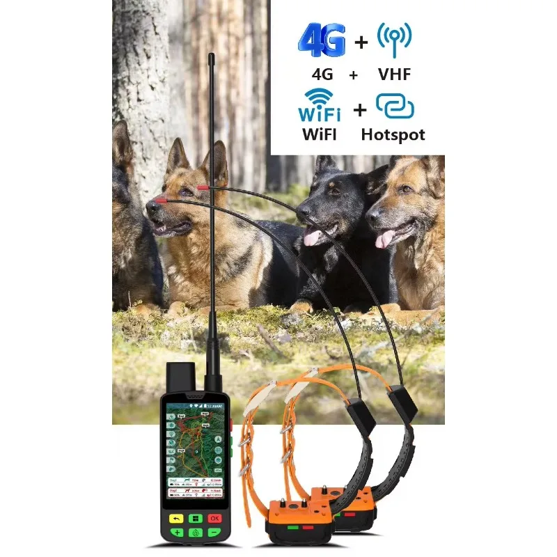 Smart Pet GPS Locator 4G VHF 15KM Long Distance with Barking & Posture