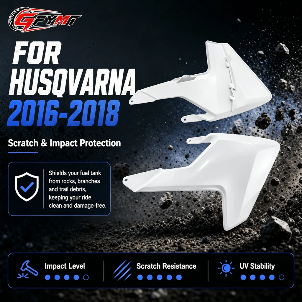 Motorcycle Fuel Tank Guard Plate Cover Left Right Side Fairing Protector For HUSQVARNA FC FX TC TX FE TE TX 125-450 2016-2018
