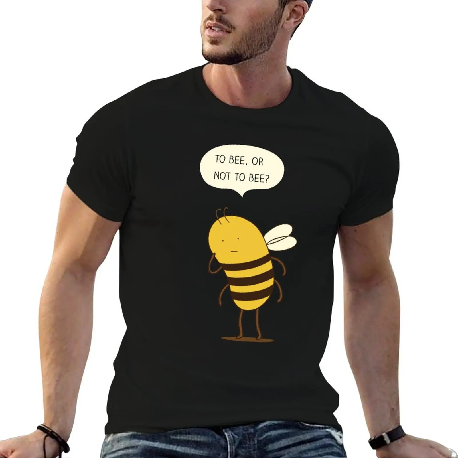 Confused Bee T-Shirt Casual Everyday Wear T-Shirt