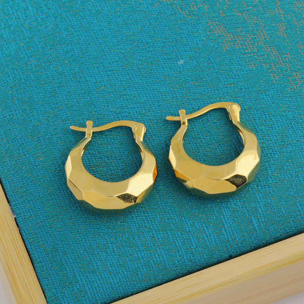 Luxury 24K 9999 Pure Gold real gold Fashion ladies shell earrings earrings