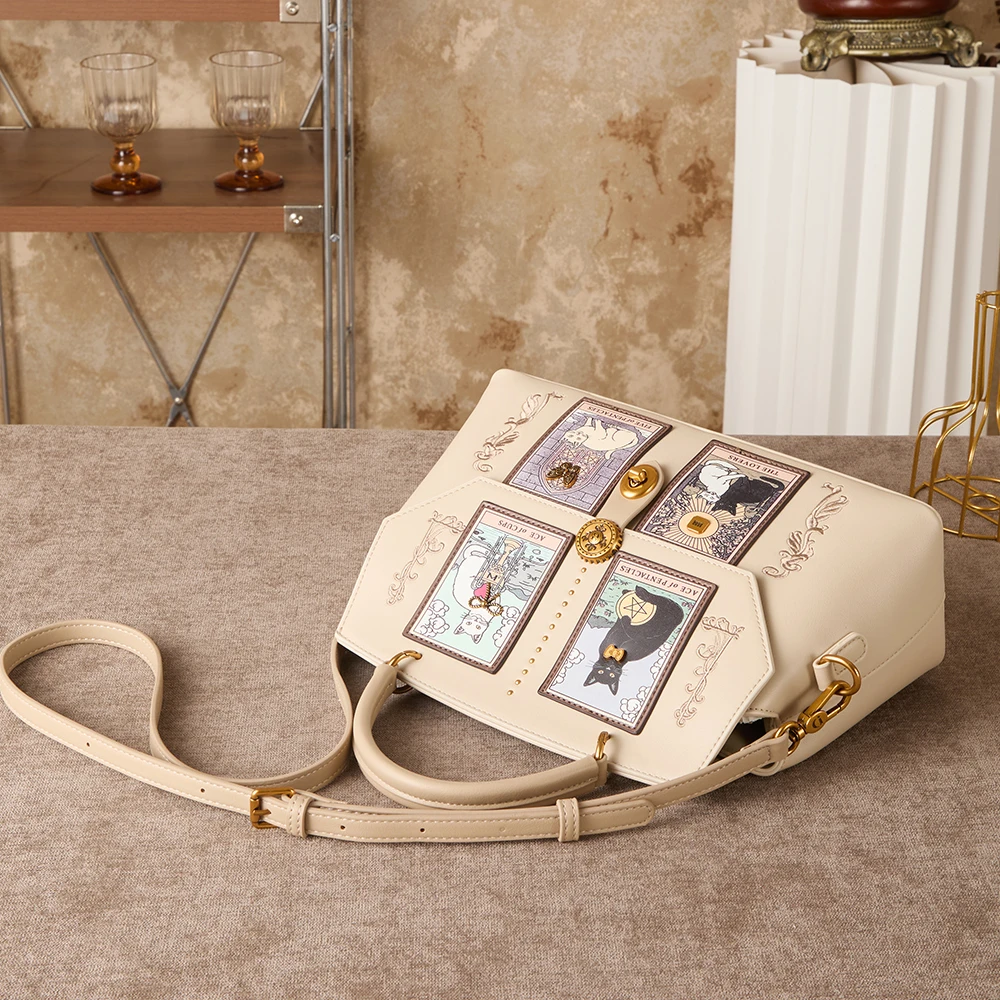 Women's Handbag 2026 New Original Design High Beauty, Large Capacity Fashion Cat Light Luxury Cross Shoulder Bag Tote Bag Multi