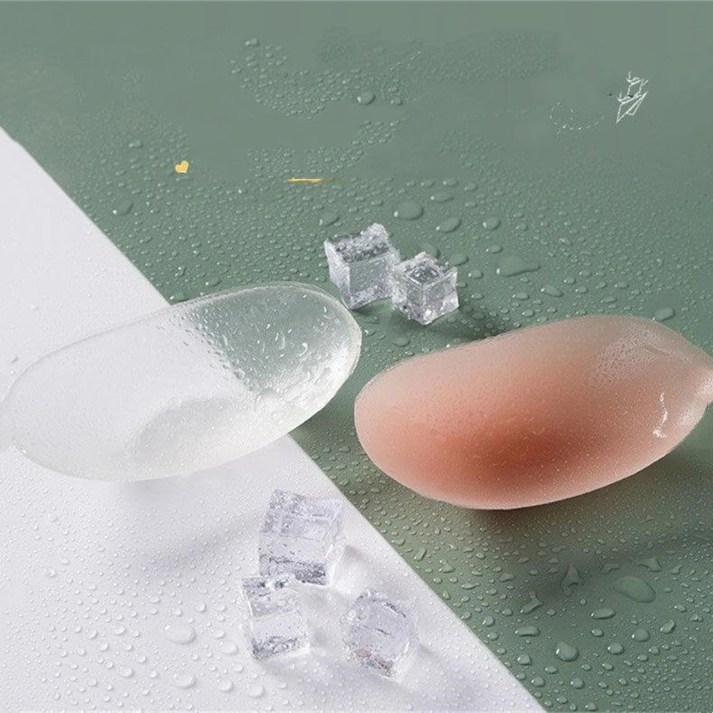 3D Selbstklebende Silikon Schulter Pad Natürlich Weiche Atmungsaktive Anti-Slip Schwamm Schulter Push-up-Pad DIY Kleidung Nähen werkzeuge – Detail 6