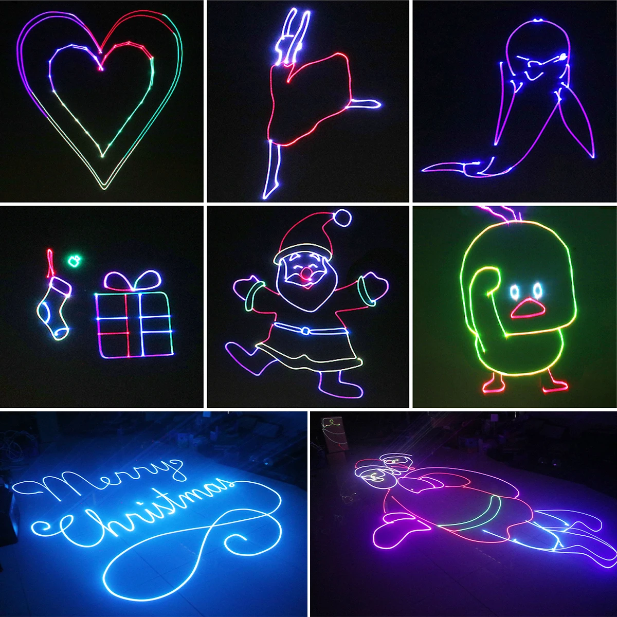 ALIEN 500mW RGB Laser Stage Light with Remote DMX Sound Activated Laser Projector Lamp DJ Disco Light for Xmas Bar Club Party