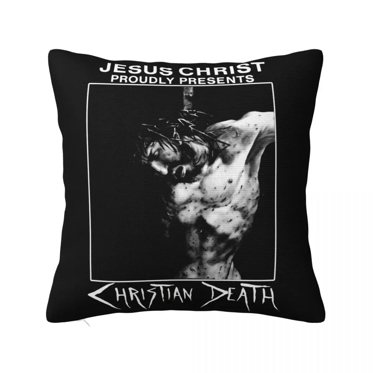 Christian Death Jesus Christ Proudly Black Men S 5Xl Reprint K1578 Good Quality Pillow Case