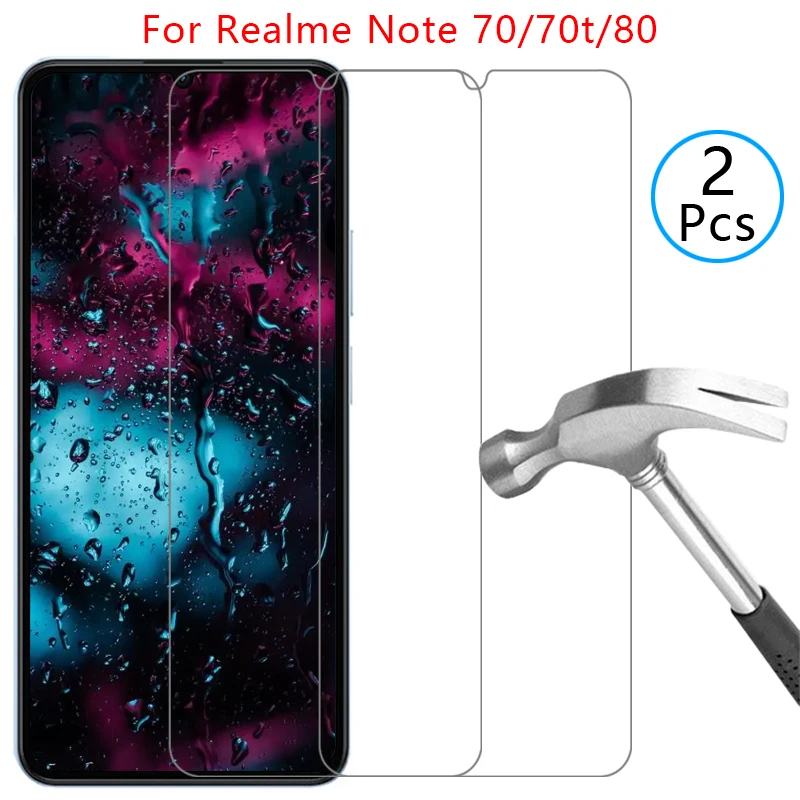 Coque de téléphone pour Realme Note 70T, 70T, 80, verre trempé, Note70, Note70T, Note80, Note T70, Note70, coque arrière Realme Mi 5G