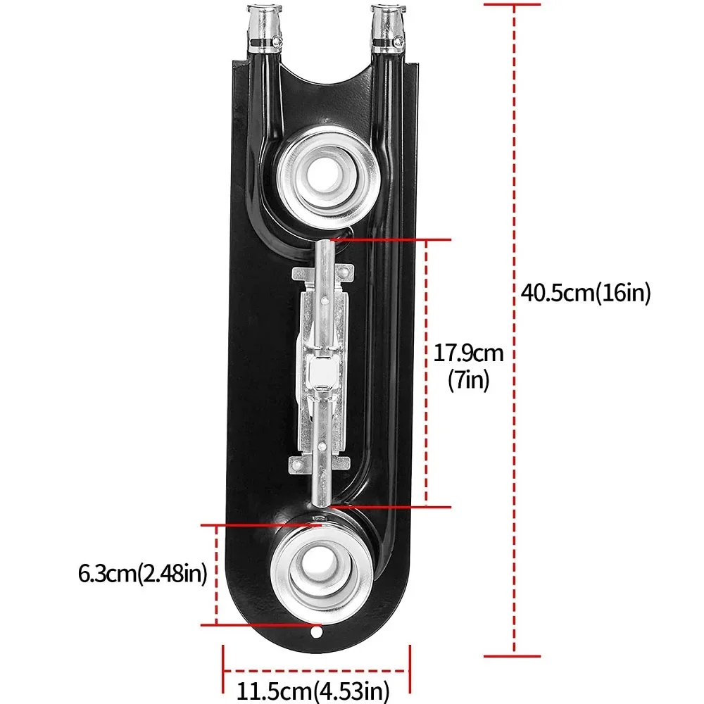 3412A004-19 Top Double Burner Head Gas Burner Replacement Part Compatible with Magic-Chef AP5180469,W10124421,1430218,Y0300248