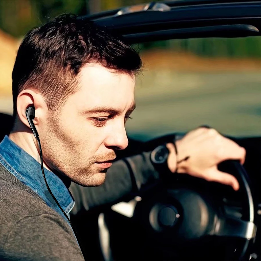 

Single Side Wired Headphones Professional Mono Dynamic Armatured Sports Noise-Canceling Earbud Headset Supplies