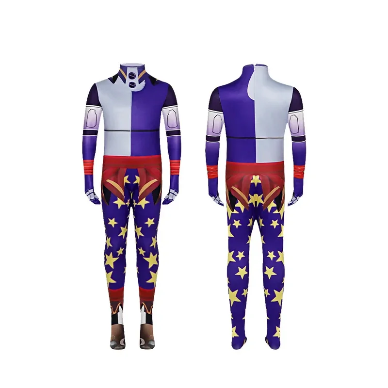 Anime Sundrop Moondrop Cosplay Costume Sun Moon Clown Puppet Cosplay Outfit Halloween Birthday Party Costume Mask Kids Boy