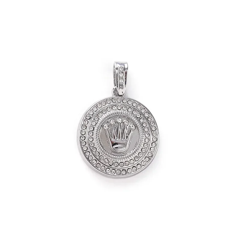 Hip Hop Personality Cool Joint Double Ring Pendant Necklace image 6