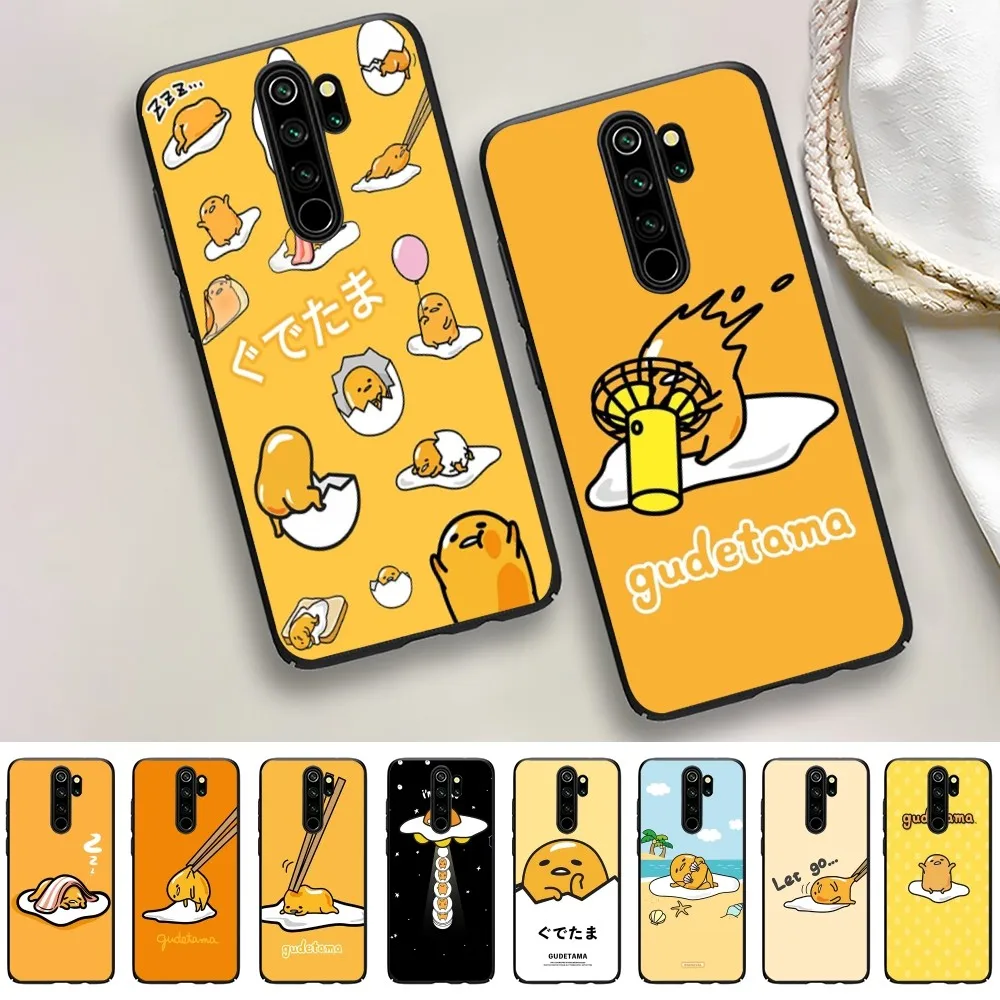 Yellow Lazy Egg G-Gudetamas Phone Case For Redmi 5 6 7 8 9 10 Plus Pro 6 7 8 9 A GO K20 K30 K40 Pro Plus F3 Fundas