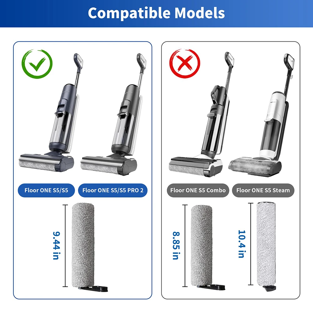 Rullo a spazzola per Tineco Floor One S5 / S5 Pro2 parti di ricambio consumabili Wet Dry aspirapolvere spazzola accessori per filtri HEPA