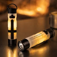 Mini lampe torche LED rechargeable 5050, lampe de poche à clipser sur chapeau, porte-clés, lampe de travail portable pour le camping, la randonnée et les activités de plein air 2