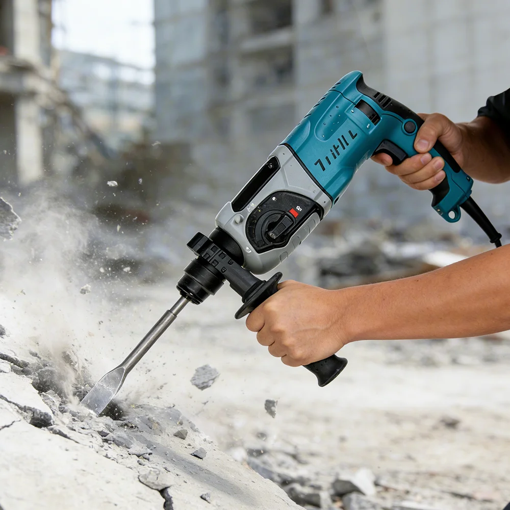 KQ-92470 Rotary Hammer 850W 3-Function High-Efficiency Tool 26mm  Impact Drill for Wall Stone Drilling Breaking Construction