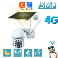 Tuya 5MP Solar Battery 4G Sim Card Wireless PTZ Security Camera Outdoor Auto tracking Wifi CCTV Surveillance Camera Smart life