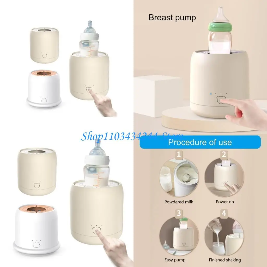 

Quiet & Safe Electric Baby Bottle Shaker Hands Frees Baby Milk Rocker with Quiet Designing for Stress Frees Parenting