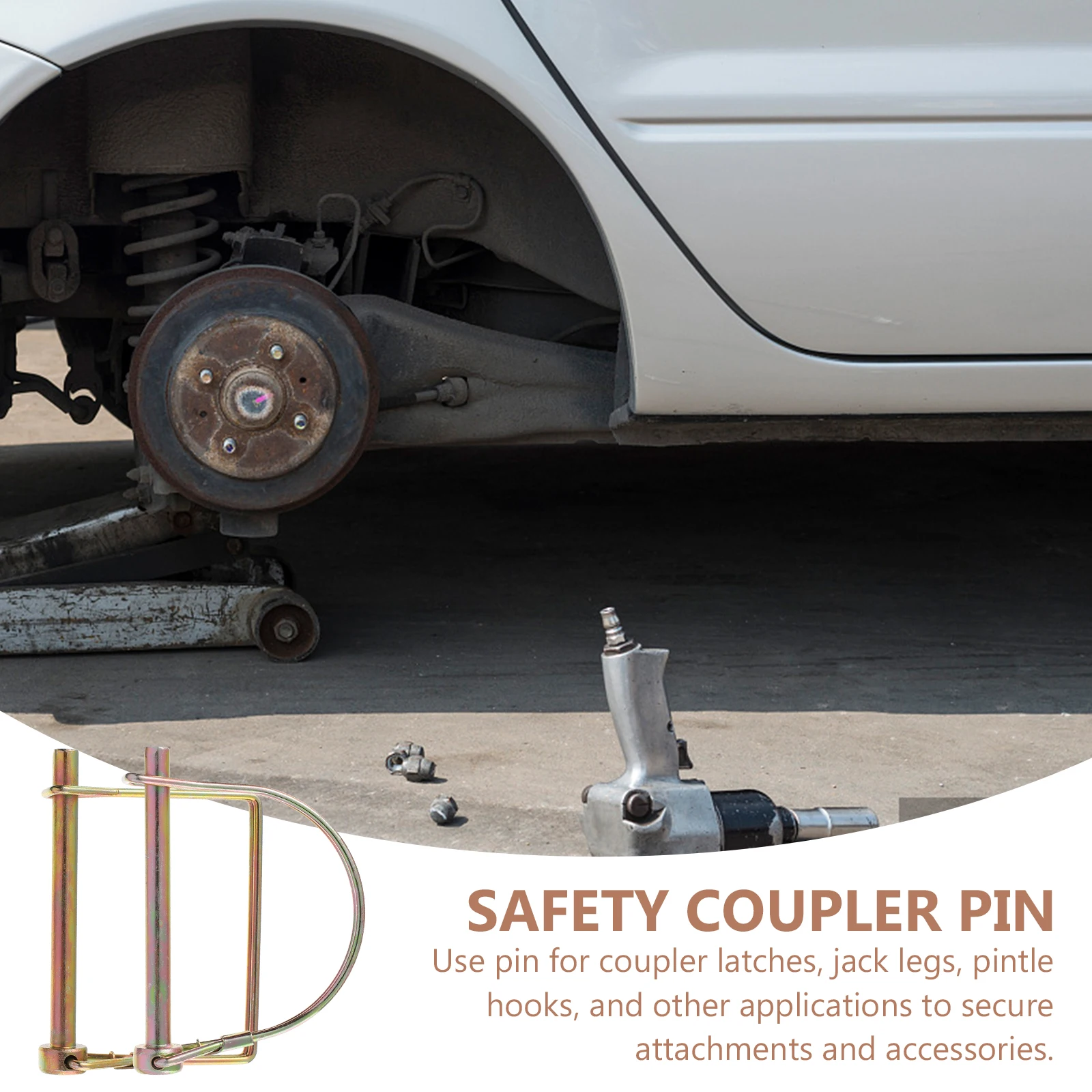 

10pcs Safety Coupler Pin Sturdy Alloy Fasteners Heavy Duty Locking Pins For Trailer Hitch Farm Garden Equipment