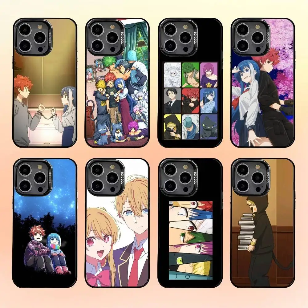 

Night S-Sakuras Big Operation Phone Case For iPhone 16,15,14,13,12,11,Pro,MAX Gray Matte Silicone Black Cover