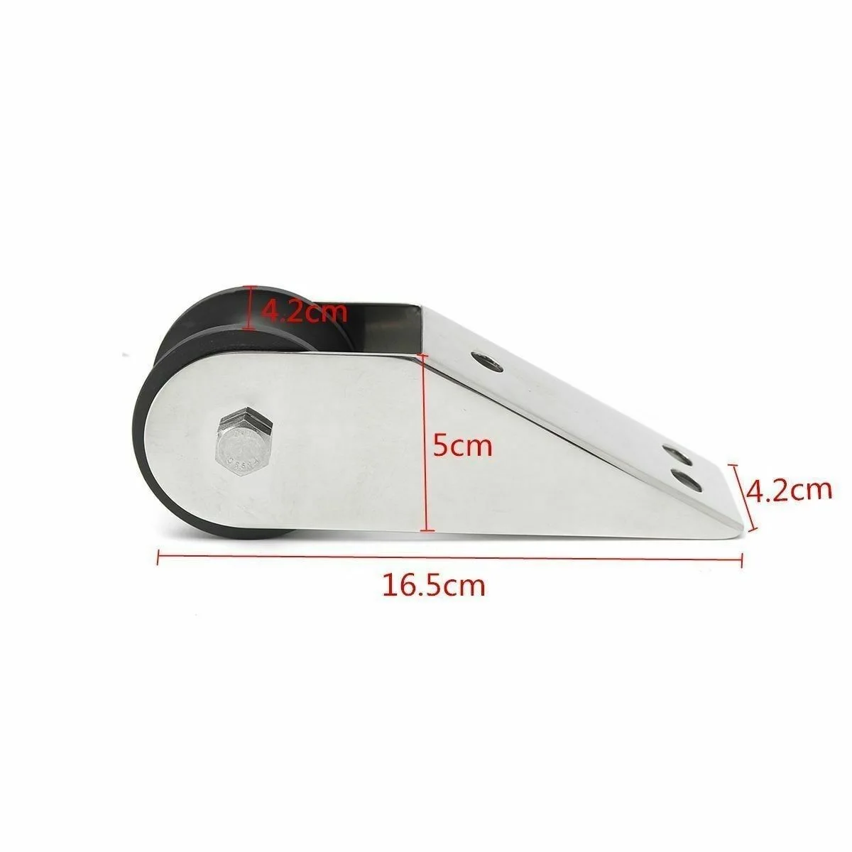 160MM MIRROR POLISHED STAINLESS STEEL BLACK ANCHOR ROLLER BRACKET, ANCHOR CRADLE MARINE HARDWARE ACCESSORIES FOR BOAT YACHT