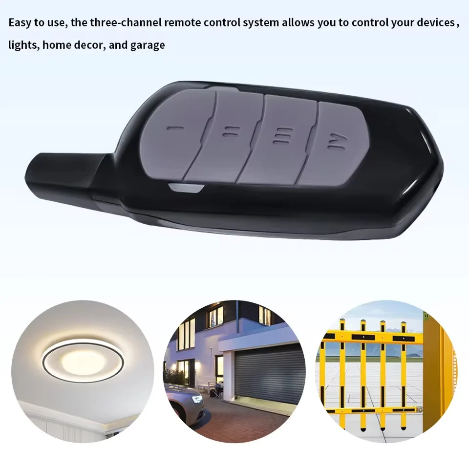 Garage Remote Control Duplicator 433mhz Gate Door Commands Opener 433 92mhz Electric Rolling Code Clone Access Portal Fixed Code