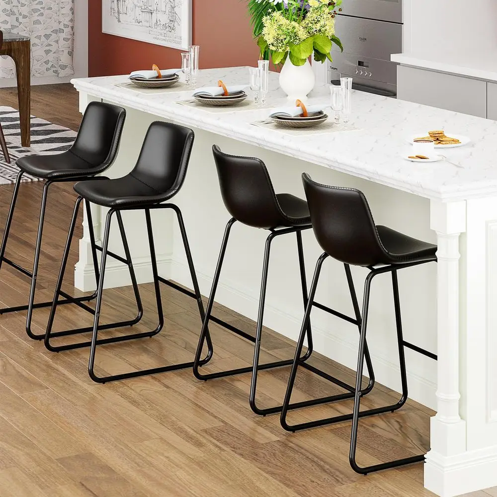 

Height Bar Stools Swivel, Linen Fabric Bar Chairs with Arms, 26.7 Inch Modern Upholstered Seat for Kitchen Countertop, Island a