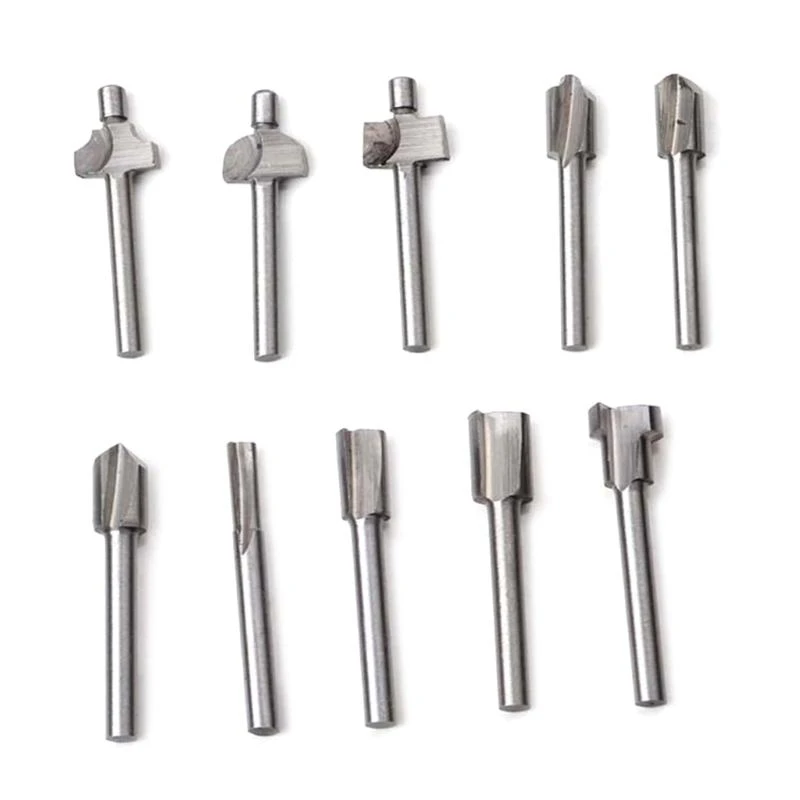 E06b 10pcs 3 мм 1/8 Shank HSS Melling Cutter Router Bites Bits Rotary Tool для использования DIY