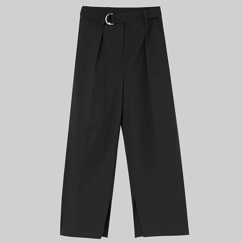 

Straight Leg Pants with Internal Slit Pleats 2K558 Women's Traditional Chinese Sle Clothing Autumn Collection