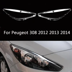 Car Headlamp Lens For Peugeot 308 2012 2013 2014 Car Headlight Headlamp Lens Auto Shell Cover