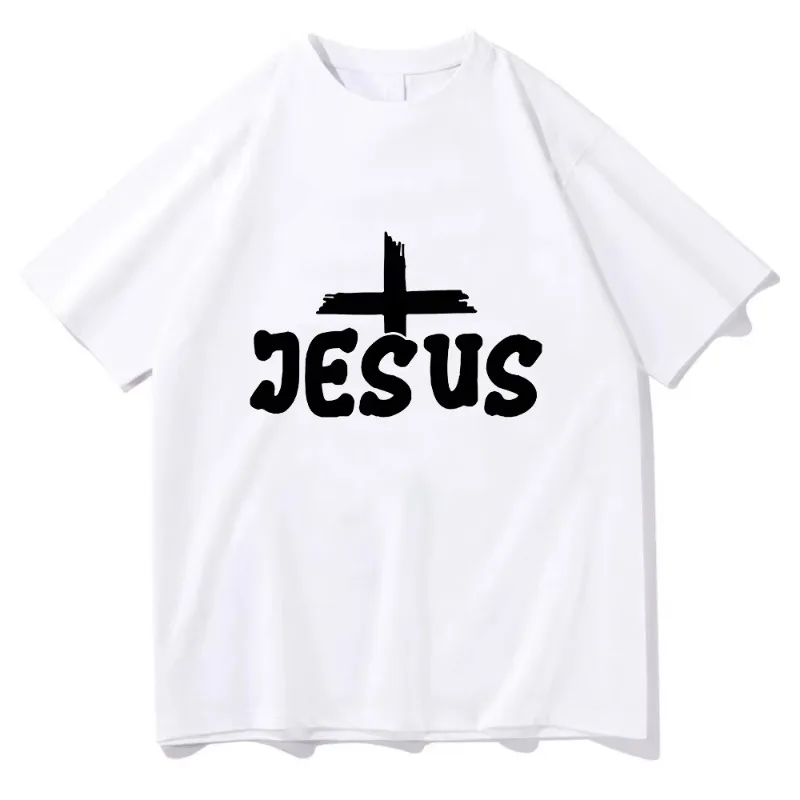 

Футболка «Иисус любит тебя» Funko Pop, модная хлопковая футболка на весну/лето, футболка в стиле хип-хоп, повседневная одежда с круглым вырезом, топ