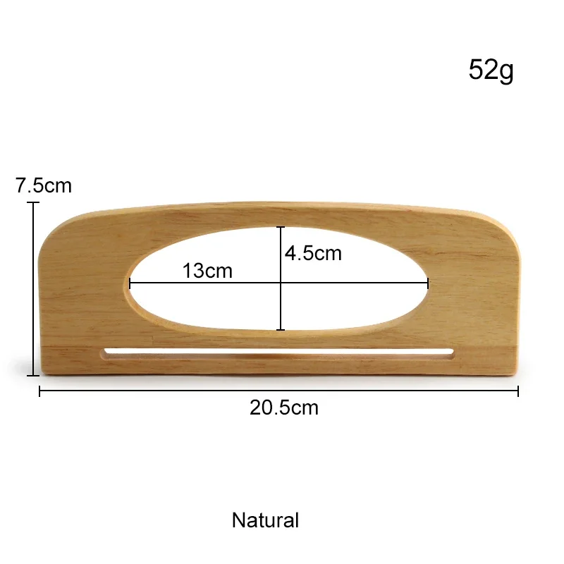 Correas de madera Natural para bolso, Asa decorativa para manualidades, Accesorio clásico, herramienta de fabricación de repuesto