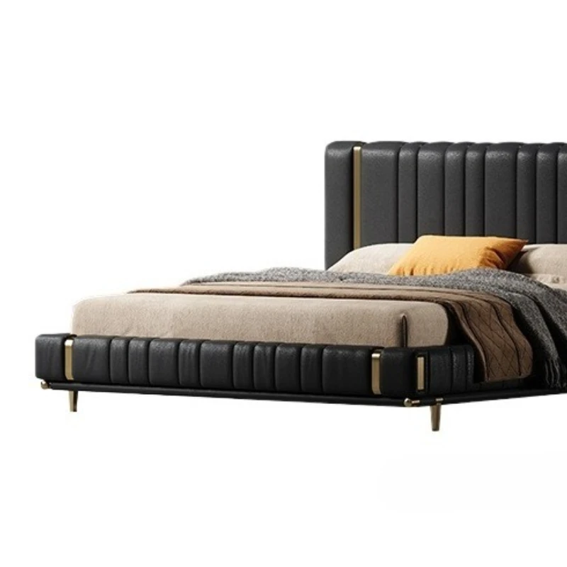 

Light Luxury Double Bed Designer European High Quality Aesthetics Wedding Bed Unusual Modern Trendy Beliche Hotel Furniture