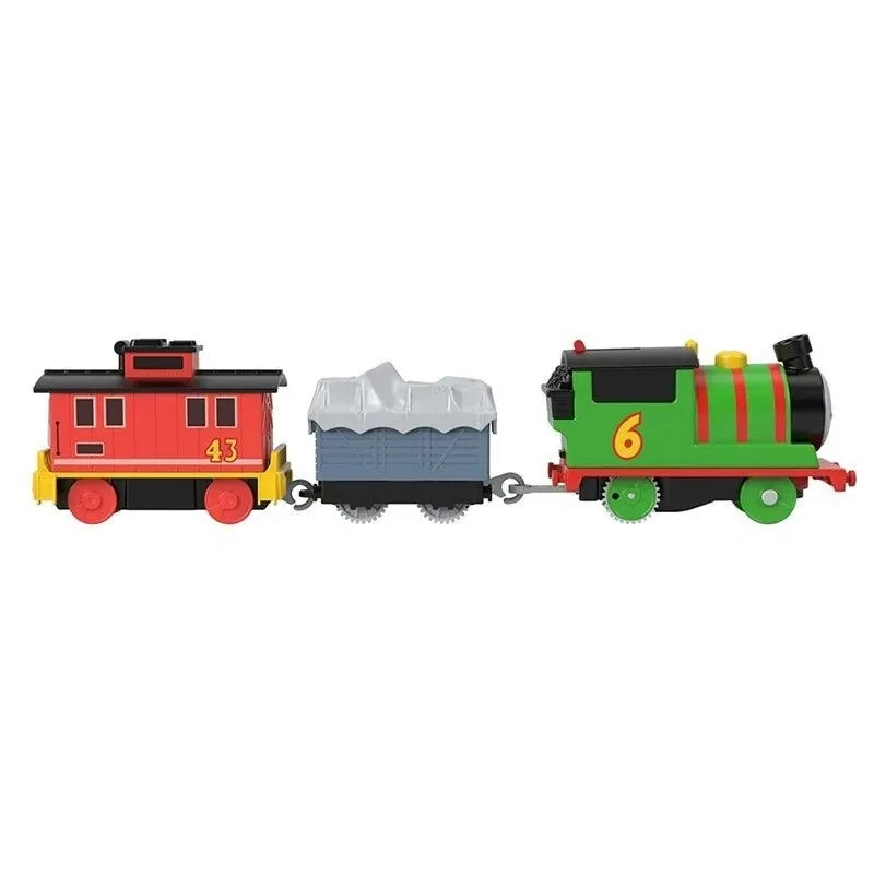 Electric Thomas & Friends PERCY & BRAKE CAR BRUNO train alloy model track toy