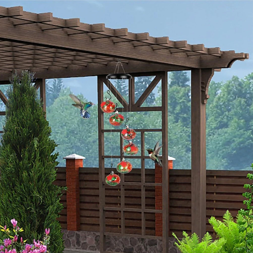 

Кормить и притягивать Колибри с инновационной ветряной кормушкой легко мыть вручную или красного цвета