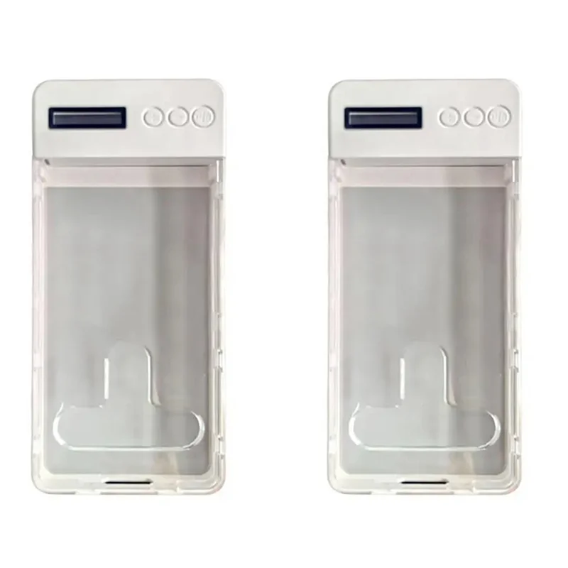 GROCE-2X Self-Discipline Phone Timer Lock Box For Iphone Android Phone Case Self-Control Timer Locker White
