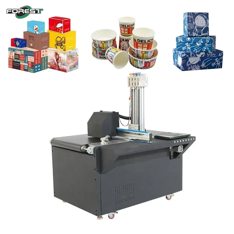 One Pass Printing Machine Single Pass Inkjet Printer Kraft Paper Bag Corrugated Cardboard Pizza Box