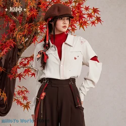 Kaedehara Kazuha Shirt MiHoYo Official Genuine Genshin Impact Kazuha Theme Impression Knitted Shirt Original Doujin Cosplay