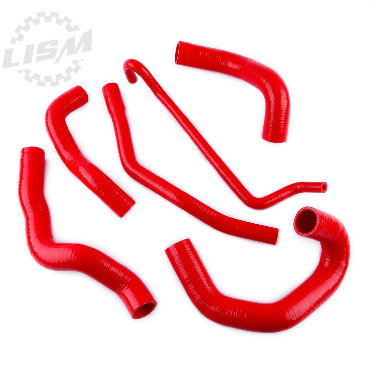 6PCS For Ford Mustang Gt Shelby V8 MT 2005-2010 2006 2007 2008 2009 Silicone Coolant Radiator Hose Pipe Replacement Parts 3-ply