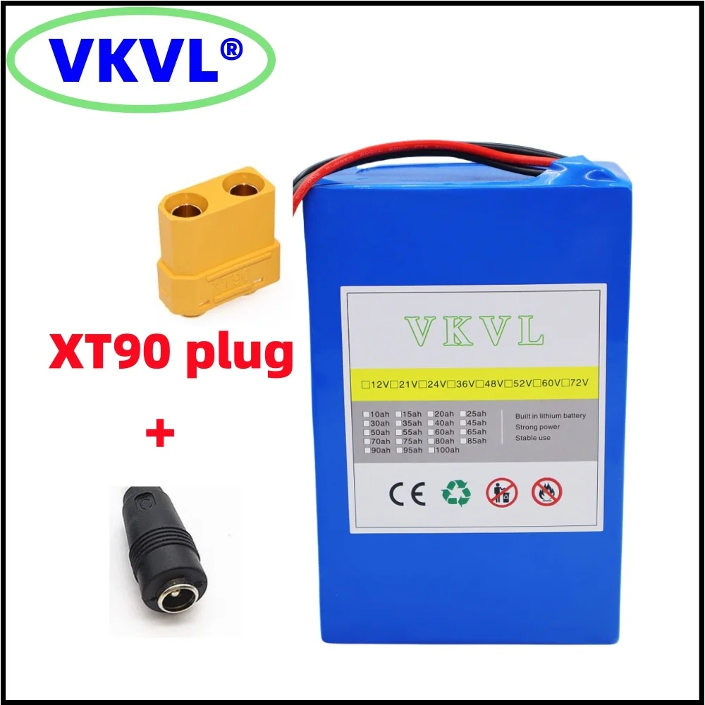 VKVL36V24Ah battery pack 1000W high-power ultra long endurance battery 10S8P36V24000mAh high-power lithium battery+42V charger