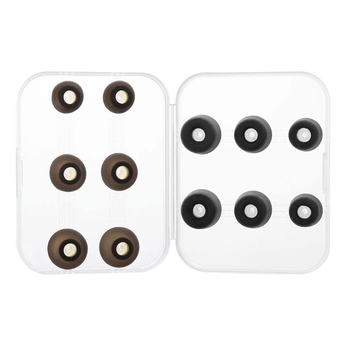 Memory Foam Earbud Tips Silicone Replacement Ear Tips Noise Isolation Comfortable Fit for Travel and Music
