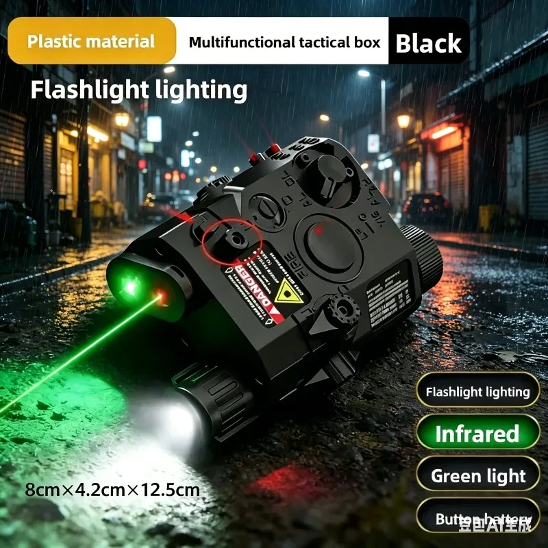 

Tactical PEQ15 Laser Box Flashlight Multi-Functional 20mm Picatinny Rail For Toy Airsoft Guns Outdoor Shooting CS Field Game
