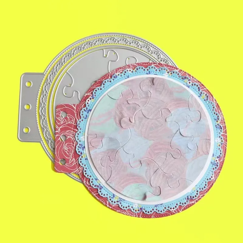 Cutting Dies Journaling Doily Puzzle Planner Scrapbook Cardmaking Paper Craft Metal Stencil Surprise Creation